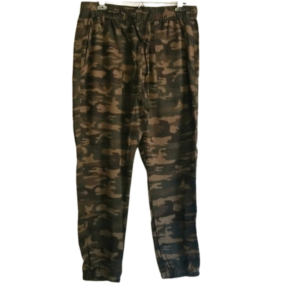 NWT Sanctuary Camo Tencel Joggers High-Waisted Joggers Pants MSRP $99